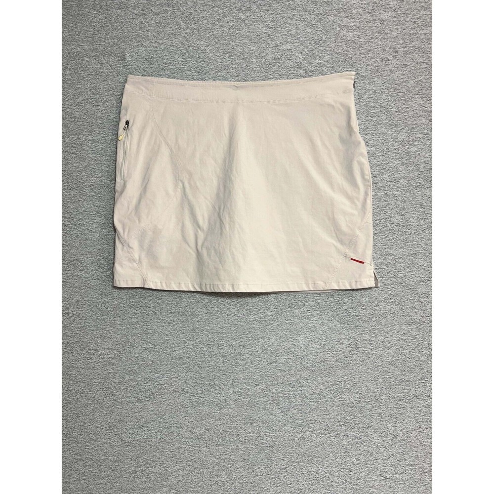 Avia Skort Women XL Waist 36" Skirt With Shorts Athletic Tennis Golf Cream